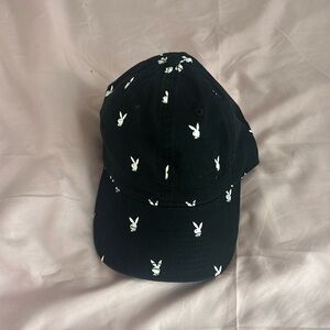 Brand new black Playboy, white bunny, baseball hat, Dad cap